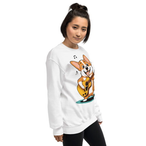 Adorable Corgi Guitarist Unisex Sweatshirt